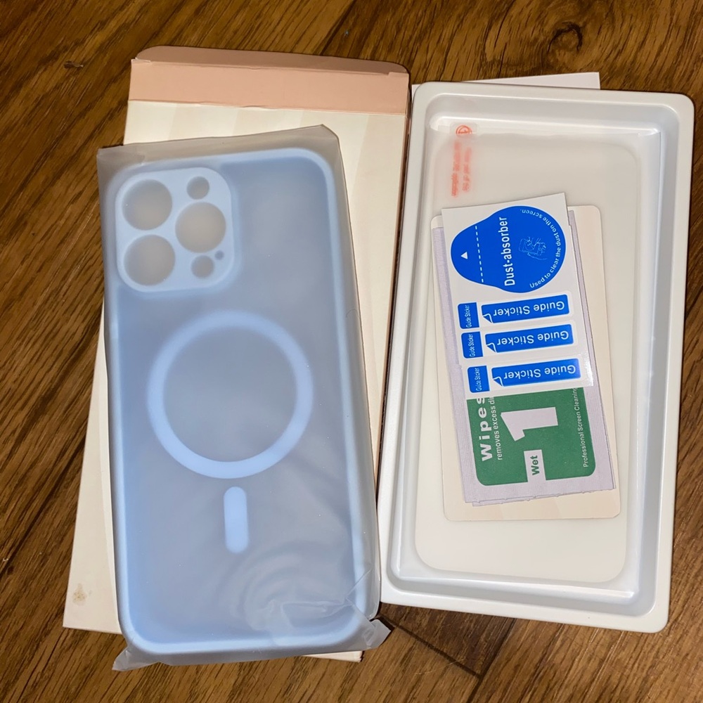 Light Blue iPhone 15 pro max case